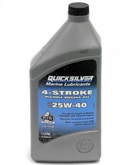 QuickSilver 4-stroke SAE25W-40 (4л) Масло моторное для 4х тактного двигателя (минеральное)